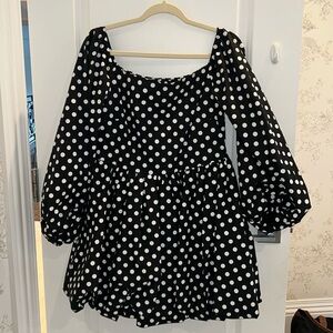 Caroline Constas Polka dot dress